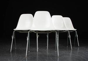 Charles Eames. Fire skalstole, glasfiber, model DSS 4