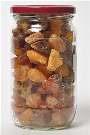 Dansk Rav - 138 ravklumper på ca. 3-4 gram - ca. 441 gram - Læsø