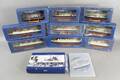 Modellbåtssamling Oceanliners Collection 9 st med tillhörande planscher och DVD