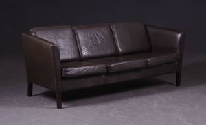 Dansk møbelproducent 3-personers sofa, læder