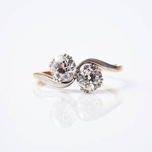 Ring 18 k guld diamanter