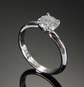 Diamant solitaire ring, ca. 1.00 ct
