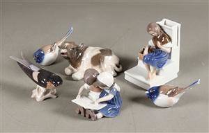 Kgl. og BG, samling figurer, porcelæn 6