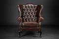Wingback chair, læder