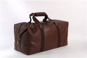 Apples. Weekendtaske i brun læder.