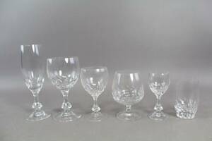 Glasservis i kristall 38 delar