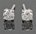 Earrings in 14k set with brilliant cut diamonds 0.58ct 
