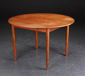 Spisebord af teak med udtræk, 1950erne, dansk møbeldesign 3