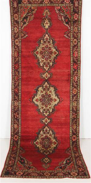 Handknuten äkta matta, Hamadan, 300x107 cm