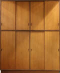 Klædeskab af teaktræ, dansk møbelproducent 1960erne