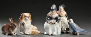 Samling figurer. Royal Copenhagen samt Bing  Grøndahl 4