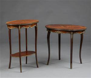 Sofabord og opsats af rosentræ. 1900-tallet  2