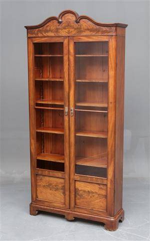 Vitrineskab, mahogni, 1800-tallet