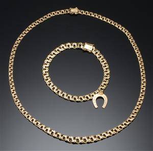  Bismarck halskæde og armbånd, 14 K 2