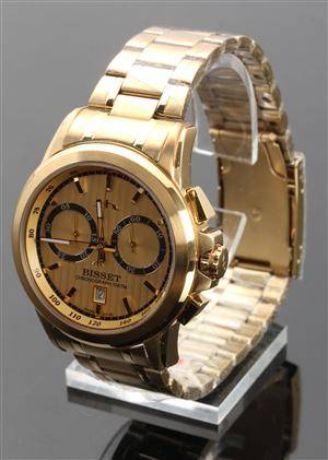 Bisset Of Switzerland, model BSDX14 Gold.