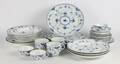 Royal Copenhagen Samling musselmalet halvblonde servicedele