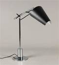 Bordlampe af rustfrit stål