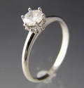 Solitairering ca 0.50 ct.