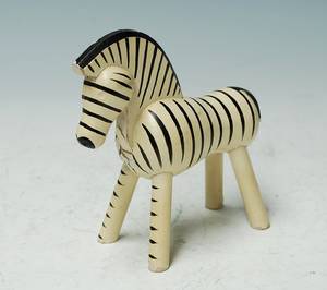 Kay Bojesen 1886-1958. Zebra i bemalet træ.
