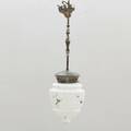 TAKLAMPA, mamorerat glas. 1900-talets början.