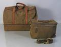Reisetasche mit Beautycase,Velourleder braun 2