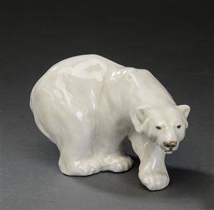 Royal Copenhagen  Kgl. P. Knud Kyhn. Isbjørn, figur, 1137 1. sort. 