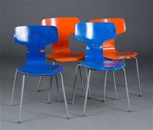 Arne Jacobsen. Fire stole, model 3103 4