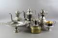 Kaffekannor mm i nysilver 7 delar
