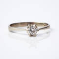 Ring 18 k vitguld diamant