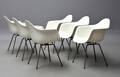Charles Eames. Sæt på seks armstole, model DAL 6