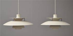 Poul Henningsen. Et par PH 5 pendler. 2