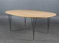 Piet HeinBruno Mathsson. Ellipse spisebord af ask