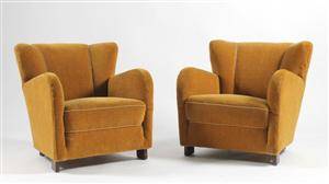 Par lænestole, dansk møbeldesign, 1940erne 2