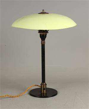 Dansk lampeproducent, bordlampe, mintgrøn lakeret