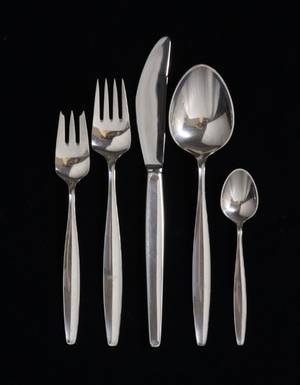 Georg Jensen Cypres bestik af sterlingsølv. 28