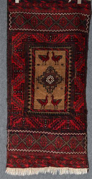 Orientalisk handknuten matta, 145 x 74 cm