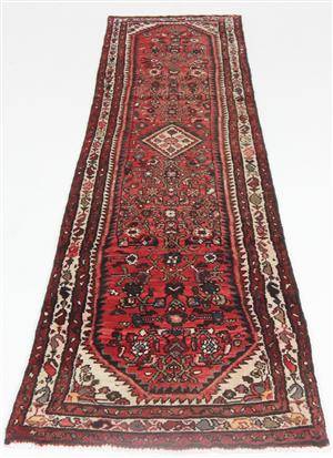 Handknuten äkta matta, Hamadan, 300x75 cm