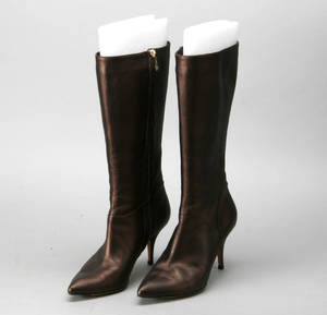 Jimmy Choo. Støvler broncefarvede str. 37.