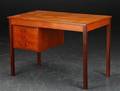 Skrivebord af teak, 1950erne, dansk møbelproducent