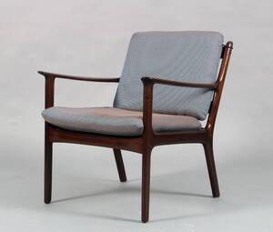 Ole Wanscher. Lænestol af mahogni, model PJ112