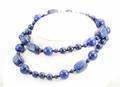 Lapis lazulli blue necklace