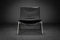 Poul Kjærholm. PK 22 lænestol betrukket sort Classic læder