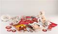 Samling kinesisk kulturrevolution, Mao, badges m.m.