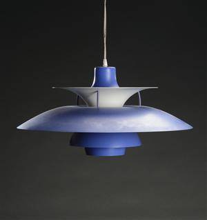 Poul Henningsen, PH5 pendel, blålakeret