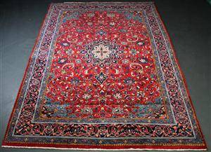 Persisk tæppe, uld på bomuld, 300 x 225 cm.