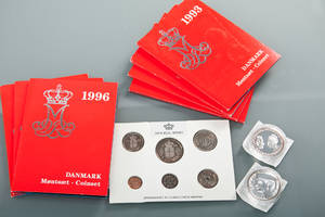 Danmark møntsæt mm. 10