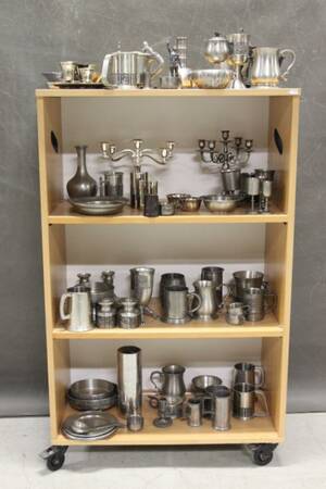 Diverse tenn och nysilver