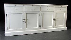 Skænk  buffet hvidmalet træ