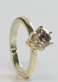 Solitairering, ca. 1.03 ct.