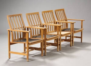 Børge Mogensen. Fire lænestole, model 2257 4